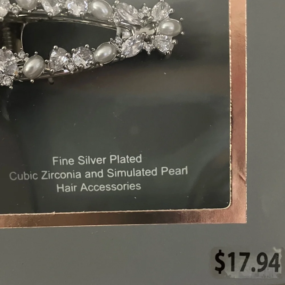 Believe by Brilliance Silver Hair Clips
